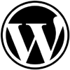 WordPress logo black